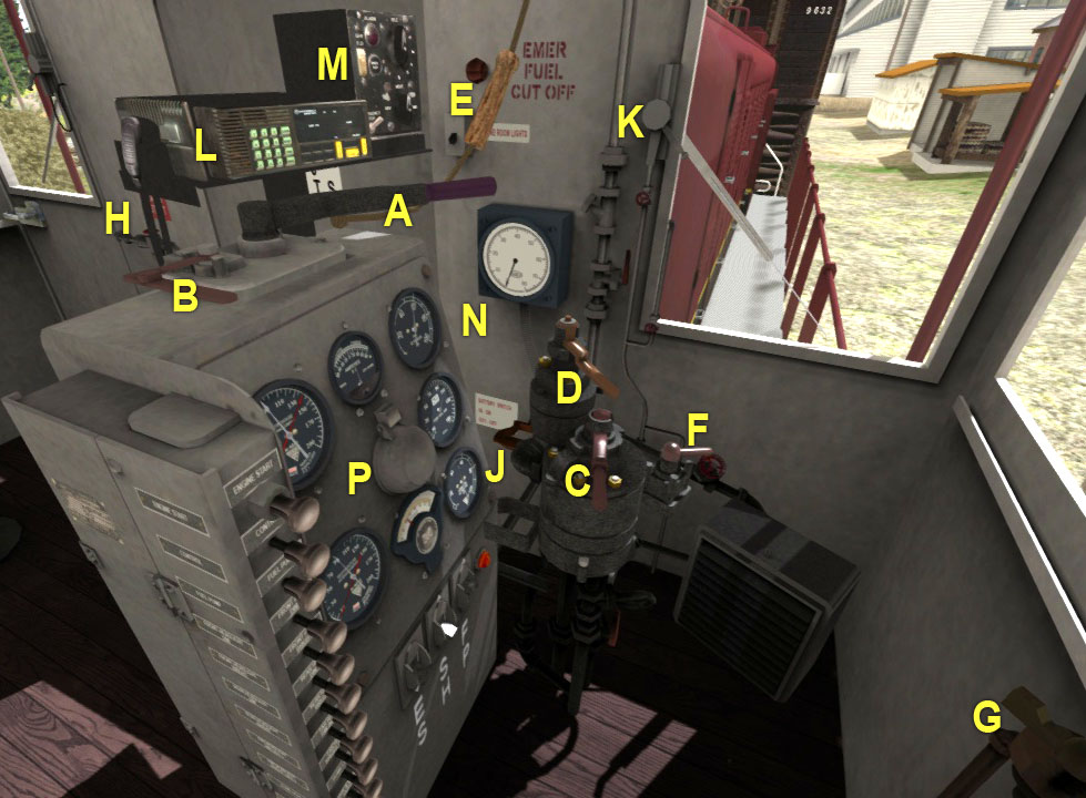 Cab controls (and keyboard equivalents, where applicable; n/f = non ...